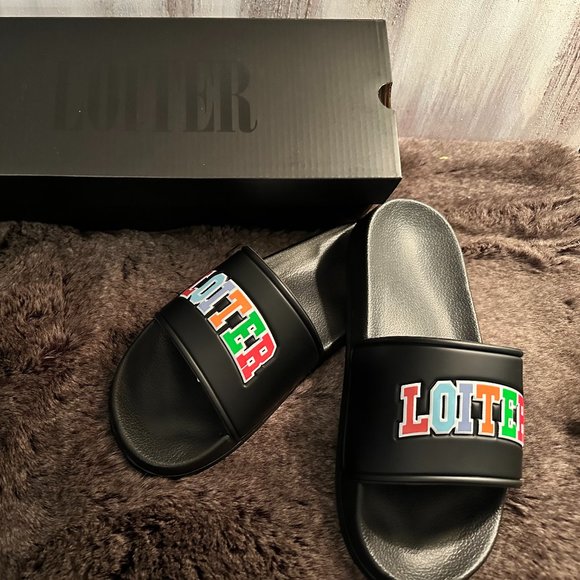 LOITER Logo Arch Rainbow Slides culture kings Brand NEW several sizes - Picture 1 of 5